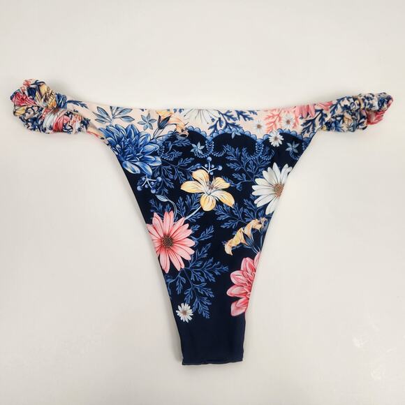Agua Bendita Terra Bikini Bottom in Ross Floral Blue Size XL NWT - Picture 3 of 5
